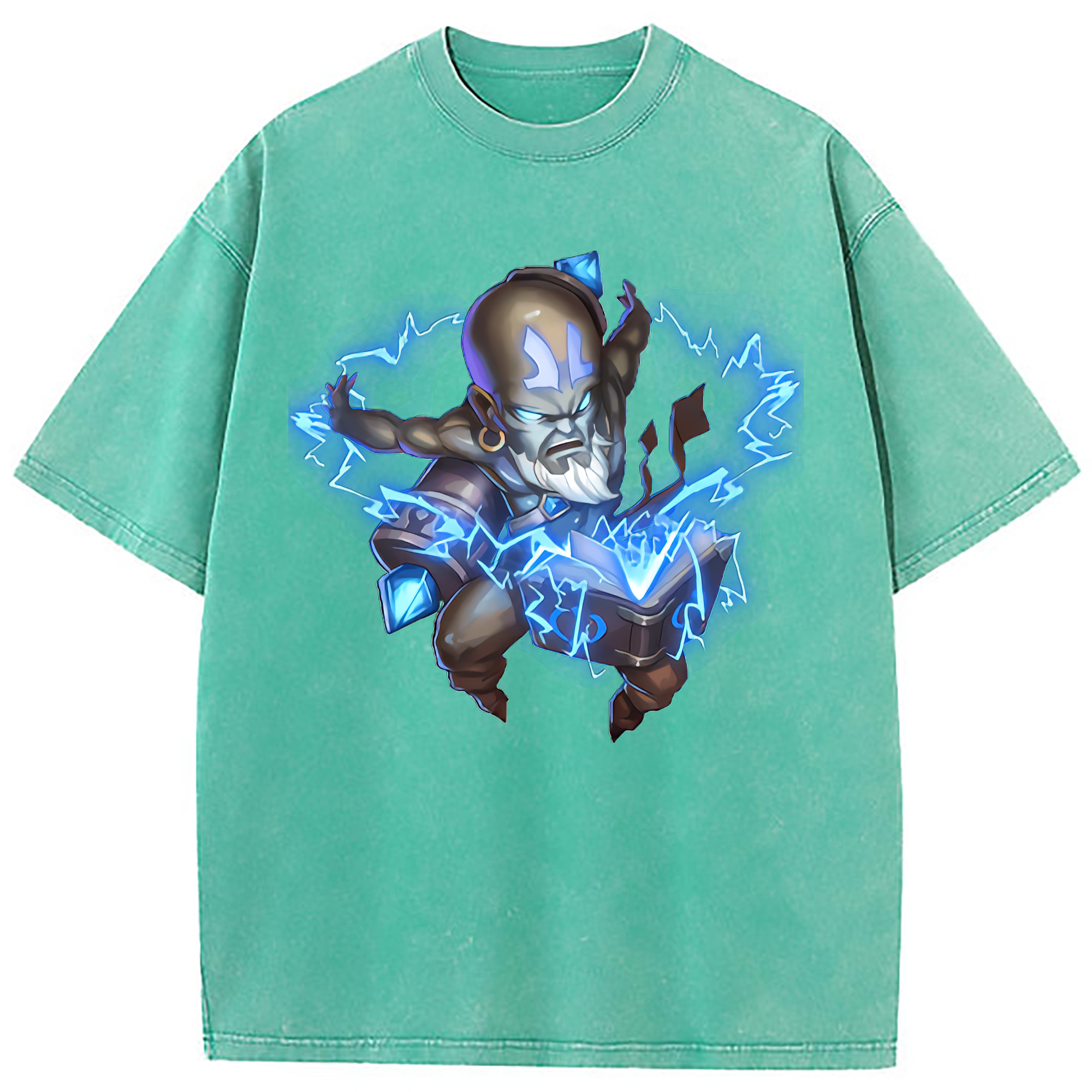 （画像用） リーグ・オブ・レジェンド League of Legends LOL 綿100% ヴィンテージ風 半袖Tシャツ（フロントプリント）